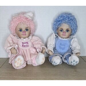 Vintage 2000 Marie Osmond Porcelain Baby Rosie & Rags Twins Rare Great Cond.